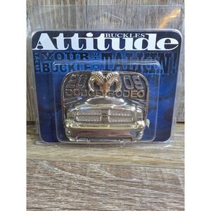 Montana Silversmiths DODGE Rodeo 2009 3D Tricolor Belt‎ Buckle New